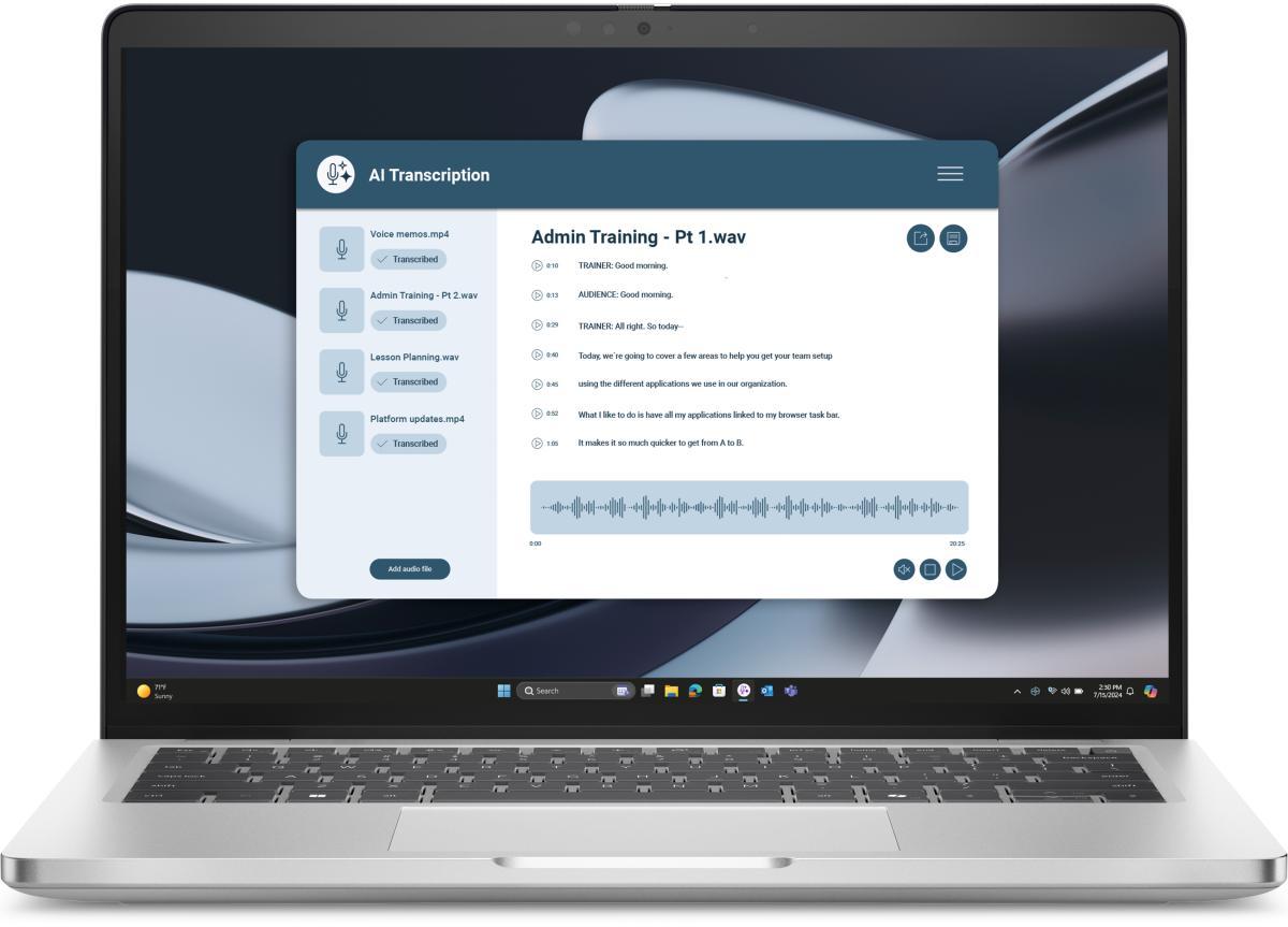 DELL Pro 14 Plus PB14255 Copilot+ PC AMD Ryzen AI 7 PRO 350 Laptop 35.6 cm (14") Full HD+ 32 GB LPDDR5x-SDRAM 1 TB SSD Wi-Fi 7 (802.11be) Windows 11 Pro German Aluminium | JAR Computers DELL Pro 14 Plus PB14255 Copilot+ PC AMD Ryzen AI 7 PRO 350 Laptop 35.6 cm (14") Full HD+ 32 GB LPDDR5x-SDRAM 1 TB SSD Wi-Fi 7 (802.11be) Windows 11 Pro German Aluminium