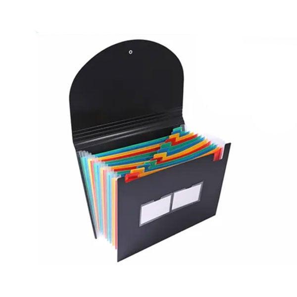 Foska Папка, тип хармоника, A4, с 13 отделения, черна