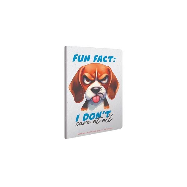 Gipta Тетрадка Nothing A5, бяла хартия, на квадратчета, PP корица, 60 листа