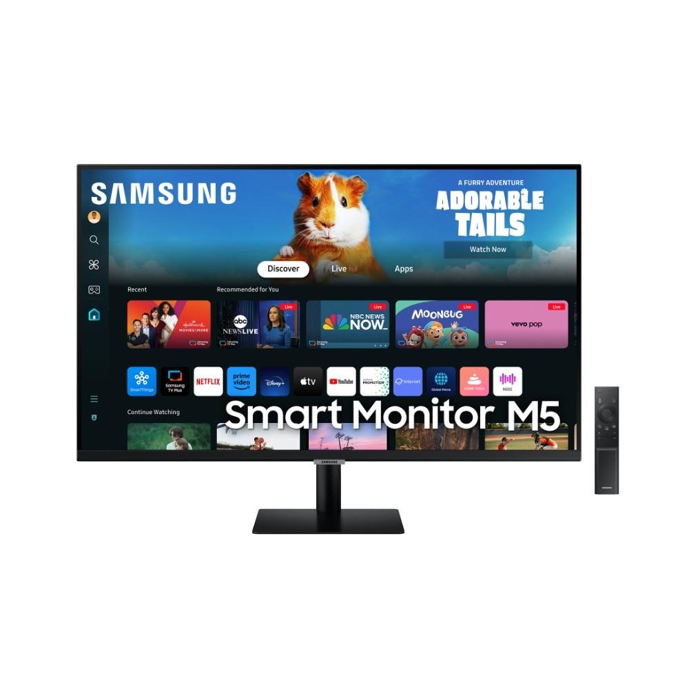 Монитор Samsung 27DM500, 27", VA, LED, Smart, 1920x1080, 2xHDMI, 2xUSB, черен | JAR Computers Монитор Samsung 27DM500, 27", VA, LED, Smart, 1920x1080, 2xHDMI, 2xUSB, черен