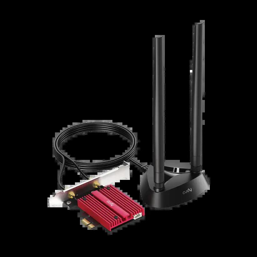 Мрежова карта Cudy WE9300S, Tri-Band WiFi 7 PCI-e, 5760 + 2880 Mbps