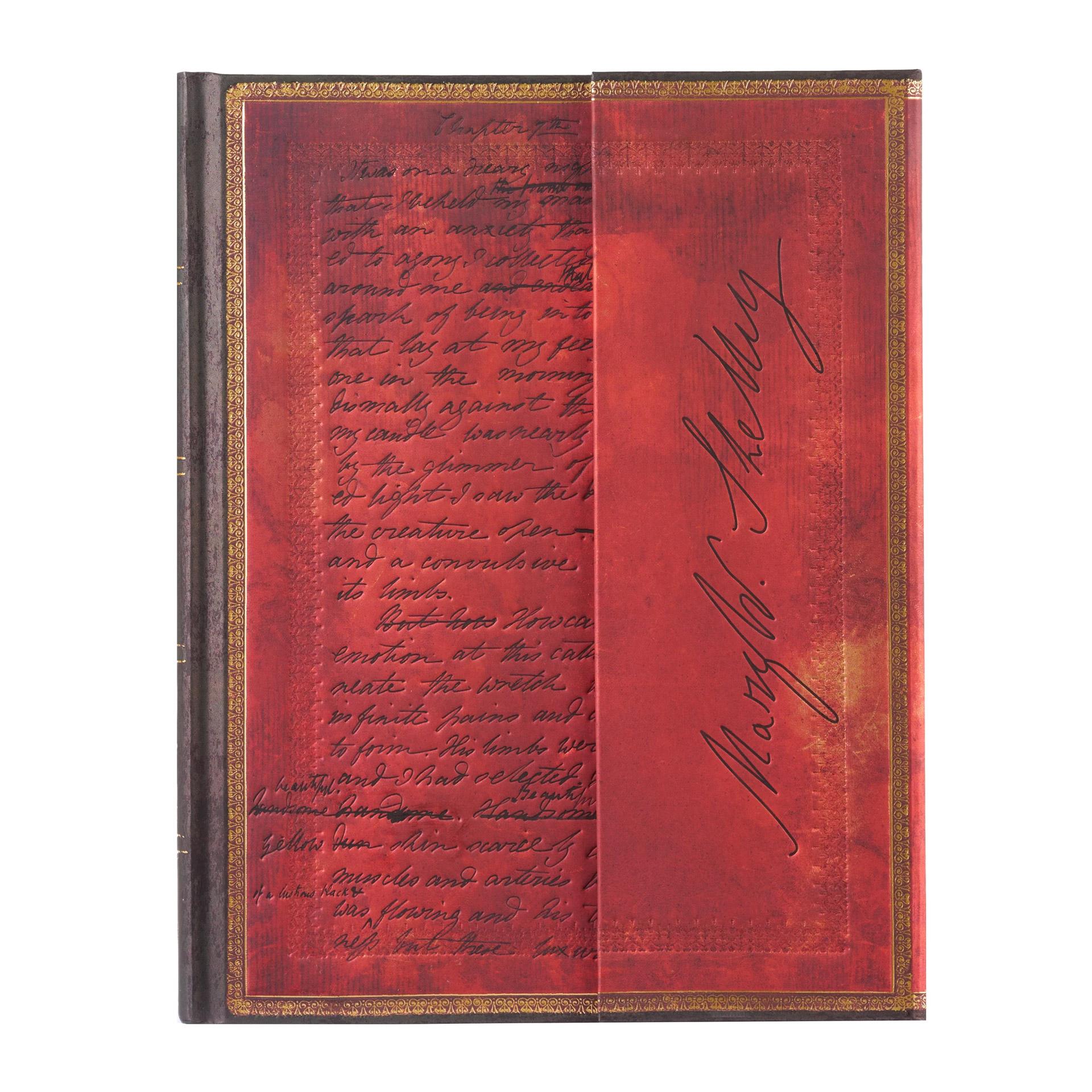 Paperblanks Тефтер Shelley Frankenstein, Ultra, широки редове, твърда корица, 72 листа