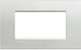 Рамка 4 мод. метална правоъгълна Silver LL Bticino | JAR Computers Рамка 4 мод. метална правоъгълна Silver LL Bticino