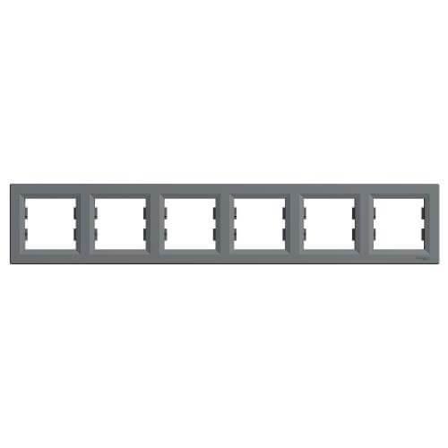 Рамка 6х Стомана - SCHNEIDER ELECTRIC Asfora EPH5800662 | JAR Computers Рамка 6х Стомана - SCHNEIDER ELECTRIC Asfora EPH5800662