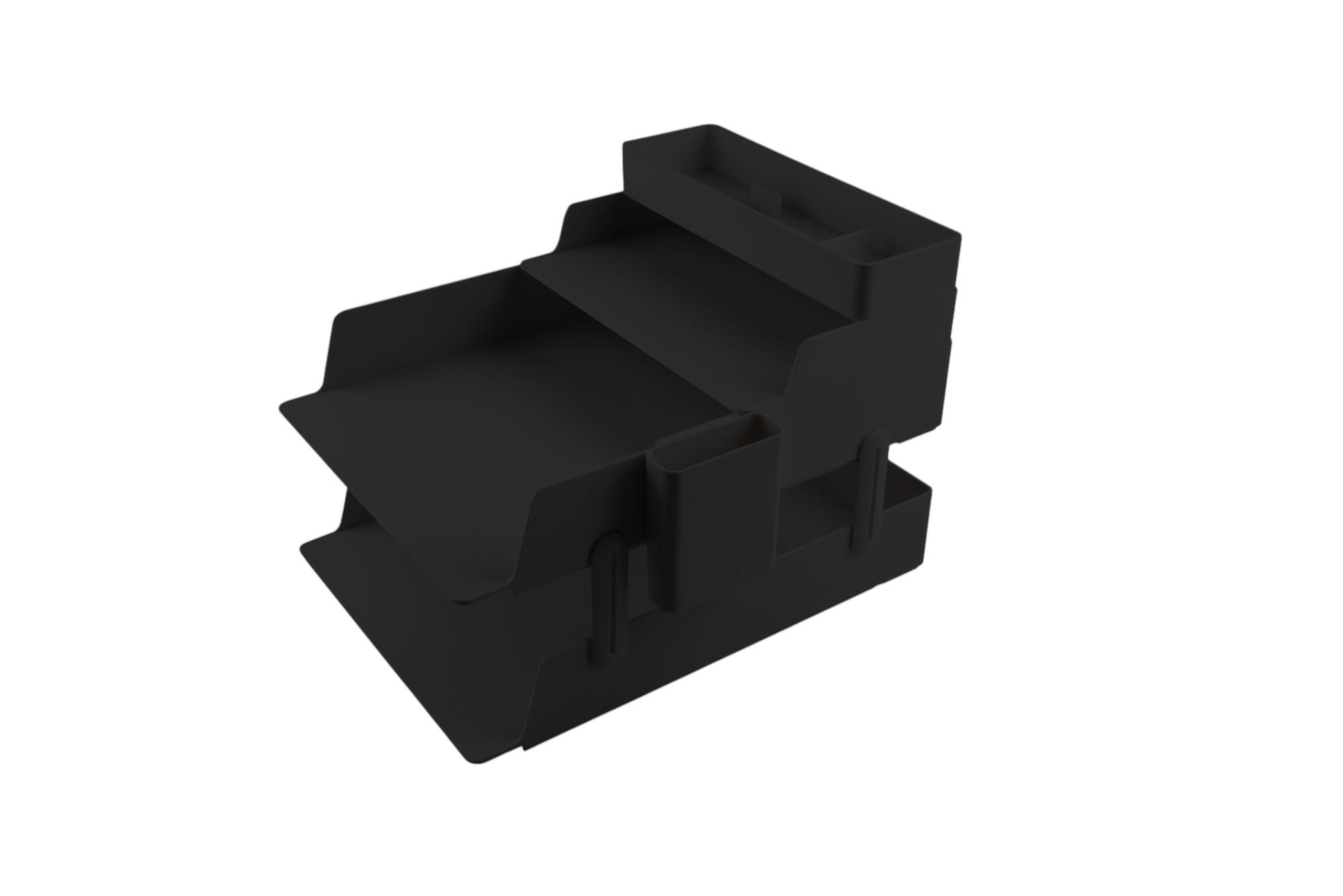 Sworld Хоризонтална поставка-органайзер, черна