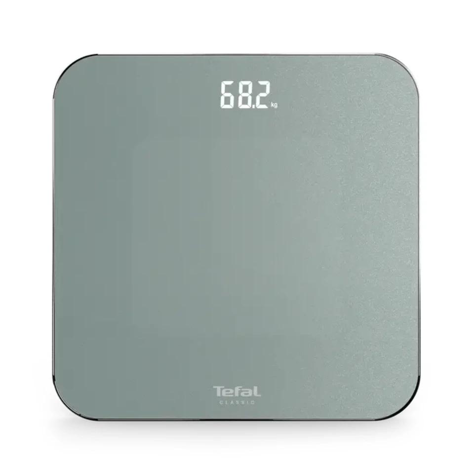 Tefal PP1903V0 Classic 3 Euclyptus Metal, glass platform (31x31cm, 5mm), 180Kg / 100g, display (75x25), back light display, 3 x AAA battery included