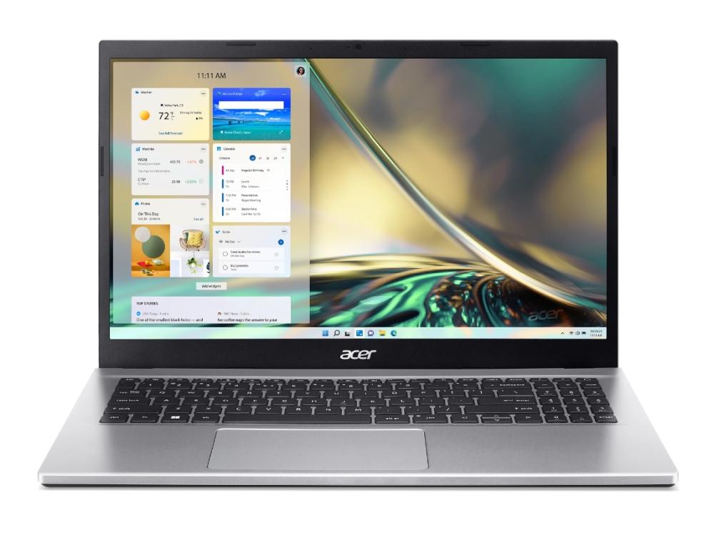 Acer Aspire 3, A315-59-53AA, Intel Core i5 1235U (up to 4.4GHz, 12MB), 15.6" FHD (1920x1080) IPS SlimBezel AG, 16GB DDR4 (2x8GB), 512GB SSD PCIe, Intel UMA Graphics, Cam&Mic, 802.11ac + BT, No OS, Silver+Acer Wireless Slim Mouse M502 WWCB, Mist green