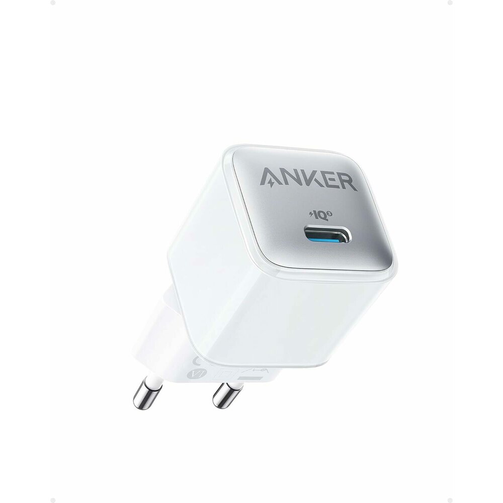 Anker 512 Charger Nano Pro 20W USB-C - захранване за ел. мрежа с USB-C порт и технология за бързо зареждане (бял) 