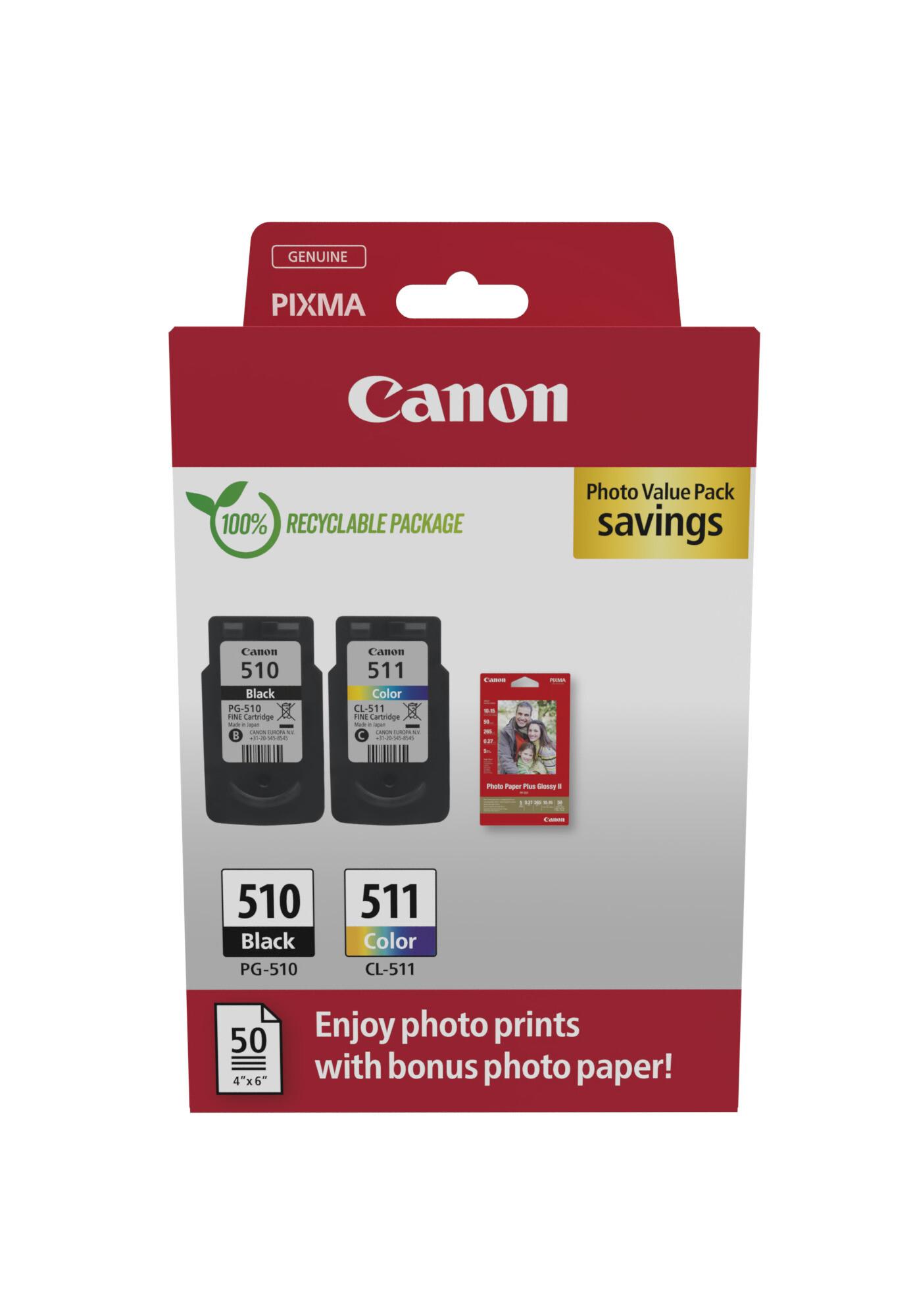 Canon 2970B017 глава и патрон за мастиленоструен принтер 2 броя Оригинал Черен, Синьо-зелен, Пурпурен, Жълт | JAR Computers Canon 2970B017 глава и патрон за мастиленоструен принтер 2 броя Оригинал Черен, Синьо-зелен, Пурпурен, Жълт