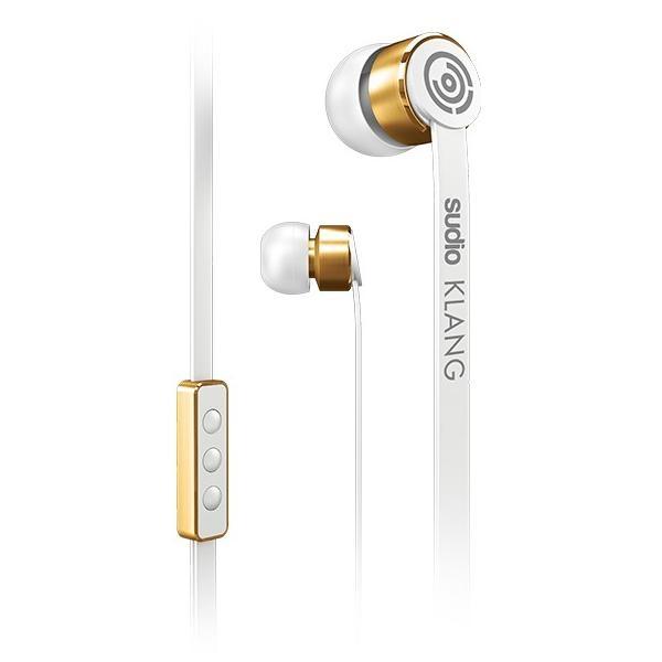 Дизайнерски слушалки с микрофон и управление на звука за iPhone, iPad и iPod - Sudio KLANG Earphones (бели) | JAR Computers Дизайнерски слушалки с микрофон и управление на звука за iPhone, iPad и iPod - Sudio KLANG Earphones (бели)