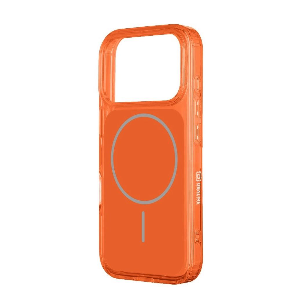 Хибриден удароустойчив кейс с MagSafe за iPhone 17 Pro - OBALME MagNetix ColorSlate Hybrid MagSafe Case (оранжев-прозрачен) | JAR Computers Хибриден удароустойчив кейс с MagSafe за iPhone 17 Pro - OBALME MagNetix ColorSlate Hybrid MagSafe Case (оранжев-прозрачен)