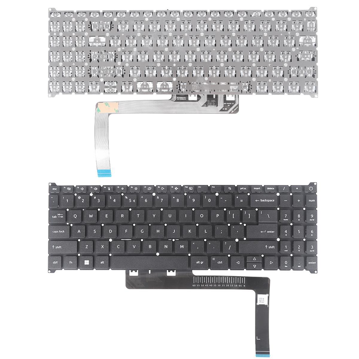 Клавиатура за лаптоп Acer Aspire A315-59G A515-57 A515-57G Черна Без Рамка | JAR Computers Клавиатура за лаптоп Acer Aspire A315-59G A515-57 A515-57G Черна Без Рамка