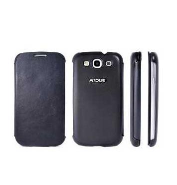 Кожен кейс за Samsung Galaxy S3 i9300, S3 Neo - FitCase Flip Case DCM-01 (черен) | JAR Computers Кожен кейс за Samsung Galaxy S3 i9300, S3 Neo - FitCase Flip Case DCM-01 (черен)