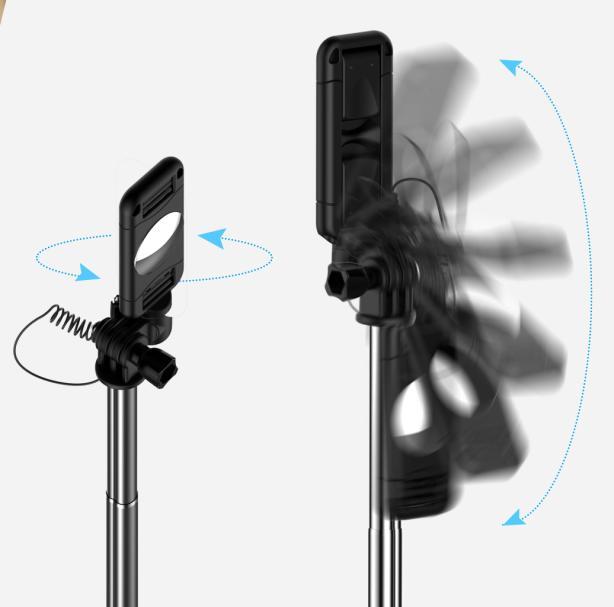 Разтегаем селфи стик за iPhone и iPod с Lightning - Devia 360 Rotation Selfie Stick (черен) | JAR Computers Разтегаем селфи стик за iPhone и iPod с Lightning - Devia 360 Rotation Selfie Stick (черен)