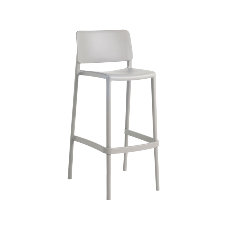 RFG Бар стол Joy S, пластмасов, светлосив, 75 cm