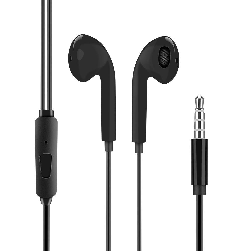 Слушалки с микрофон за мобилни устройства с 3.5 мм жак - OBALME In-Ear Stereo Headphones (черен) | JAR Computers Слушалки с микрофон за мобилни устройства с 3.5 мм жак - OBALME In-Ear Stereo Headphones (черен)