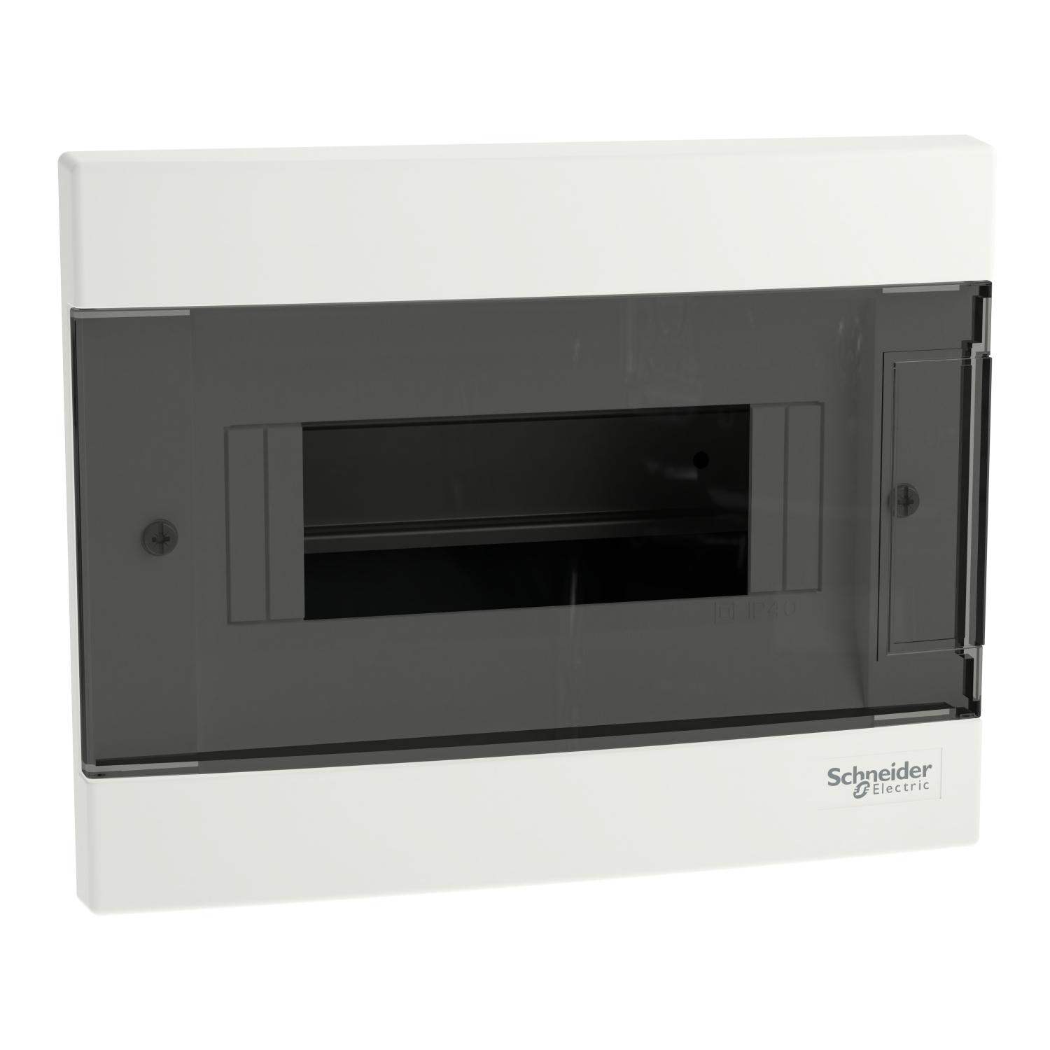 Табло Easy 9 СМ 1X8M, опушена врата с N/PE шина - SCHNEIDER ELECTRIC Easy9 EU EZ9EUA108 | JAR Computers Табло Easy 9 СМ 1X8M, опушена врата с N/PE шина - SCHNEIDER ELECTRIC Easy9 EU EZ9EUA108