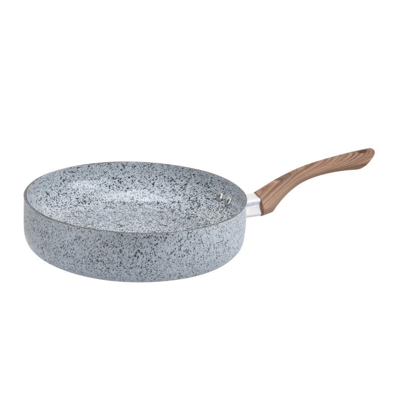 Тиган Oliver Voltz Siena OV51319J28D, 28 см, Дълбок, Мраморно покритие, Индукция, Сив | JAR Computers Тиган Oliver Voltz Siena OV51319J28D, 28 см, Дълбок, Мраморно покритие, Индукция, Сив