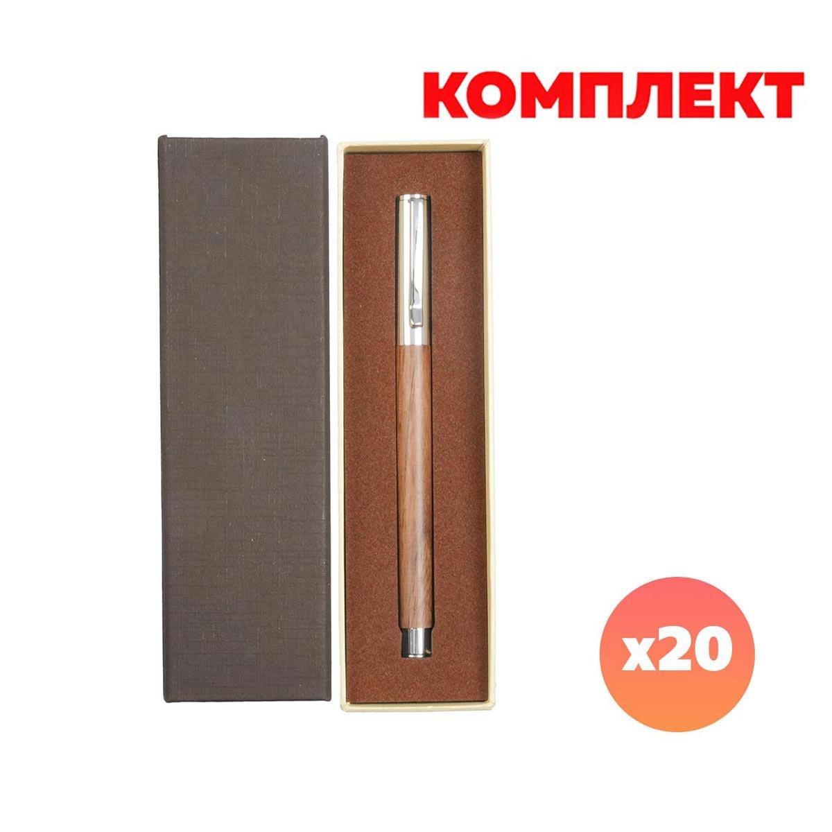 Timberink Химикалка, метал и дърво, в кутия, с включено гравиране, 20 броя | JAR Computers Timberink Химикалка, метал и дърво, в кутия, с включено гравиране, 20 броя