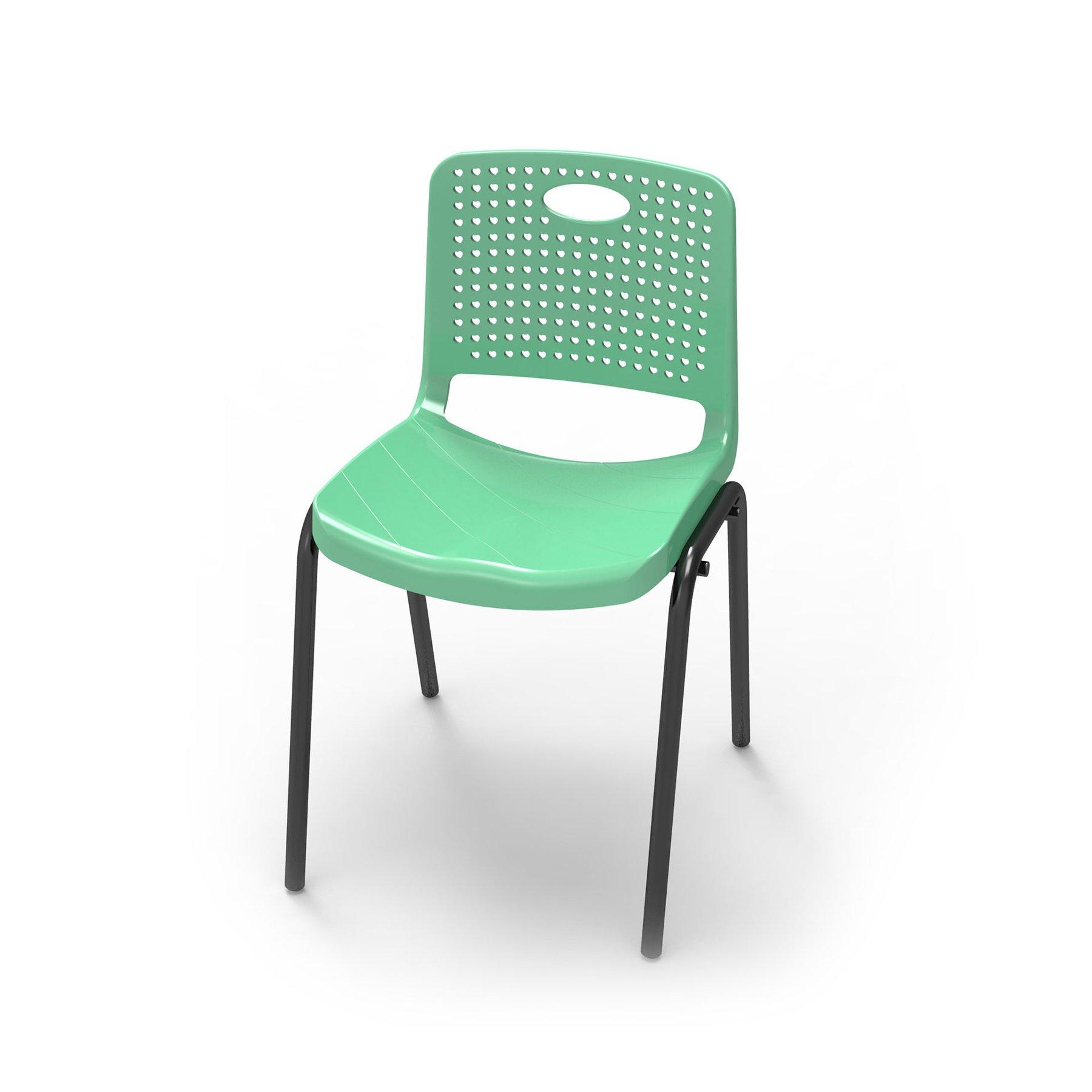 Ученически стол RFG Stilo, от VIII до XII клас, 430 х 425 х 460 mm, полипропилен, зелен | JAR Computers Ученически стол RFG Stilo, от VIII до XII клас, 430 х 425 х 460 mm, полипропилен, зелен