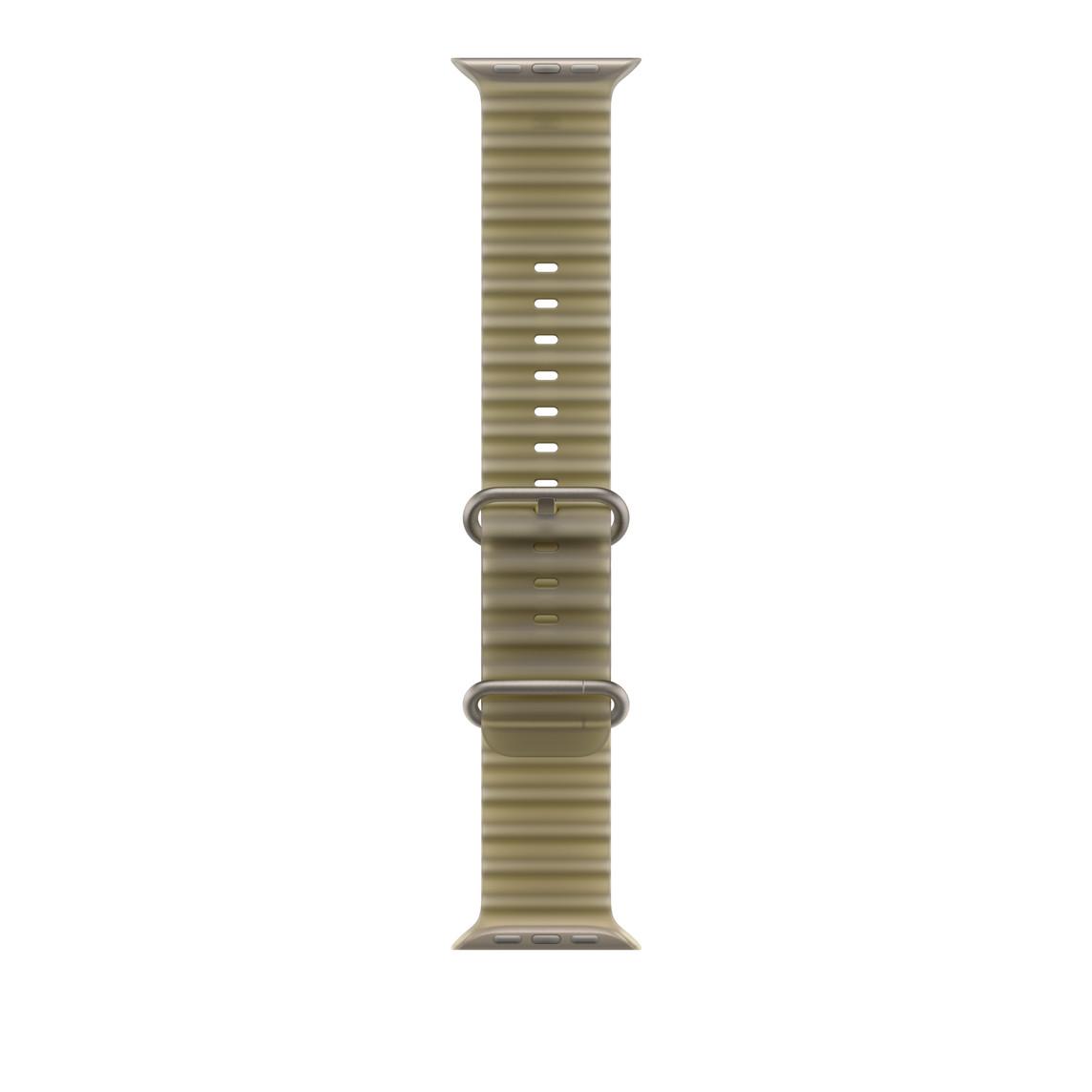 Apple Watch 49mm Titanium Band: Translucent Kelp Ocean Band - Natural Titanium Finish | JAR Computers Apple Watch 49mm Titanium Band: Translucent Kelp Ocean Band - Natural Titanium Finish