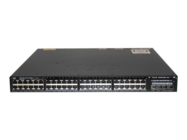 CISCO Cat 3650 48 Port Full PoE 2x10G Uplink IP Base