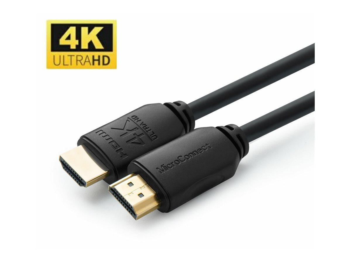 КАБЕЛ MICROCONNECT HDMI - HDMI 2.0 - 2,0 m - Black - PN MC-HDM19192V2.0 | JAR Computers КАБЕЛ MICROCONNECT HDMI - HDMI 2.0 - 2,0 m - Black - PN MC-HDM19192V2.0