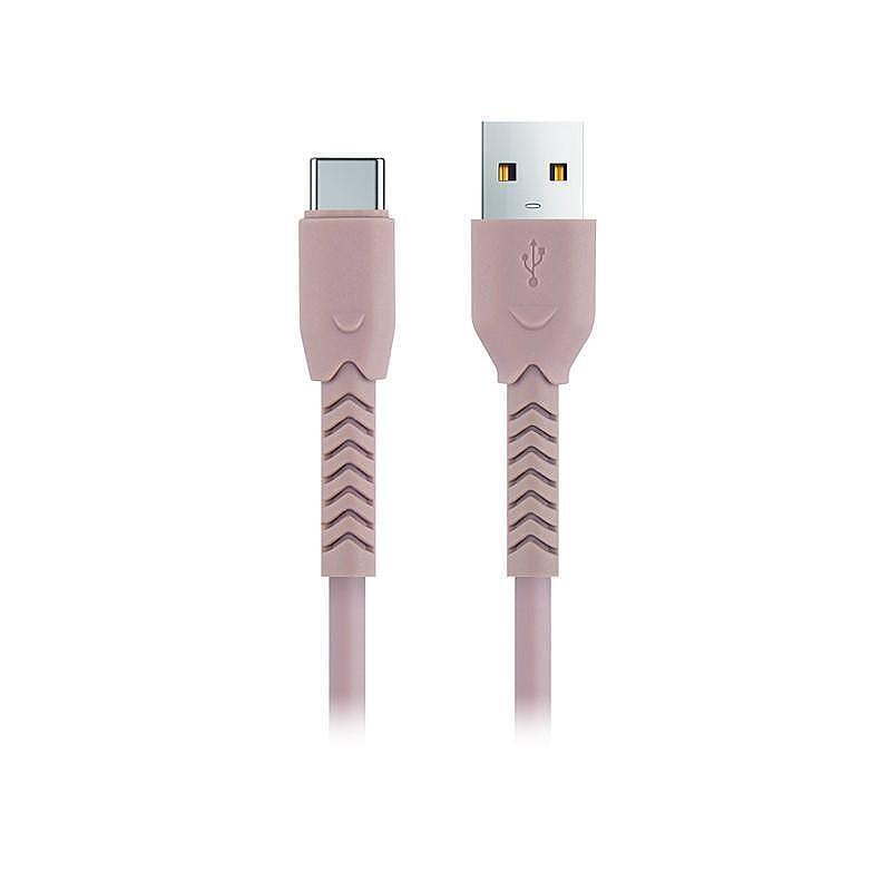Кабел USB- USB-C 3A, Maxlife, 1 м. розов | JAR Computers Кабел USB- USB-C 3A, Maxlife, 1 м. розов