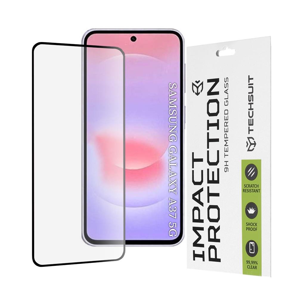 Калено стъклено защитно покритие за дисплея на Samsung Galaxy A37 5G - Techsuit Full Glue Tempered Glass 111D (черен-прозрачен) | JAR Computers Калено стъклено защитно покритие за дисплея на Samsung Galaxy A37 5G - Techsuit Full Glue Tempered Glass 111D (черен-прозрачен)
