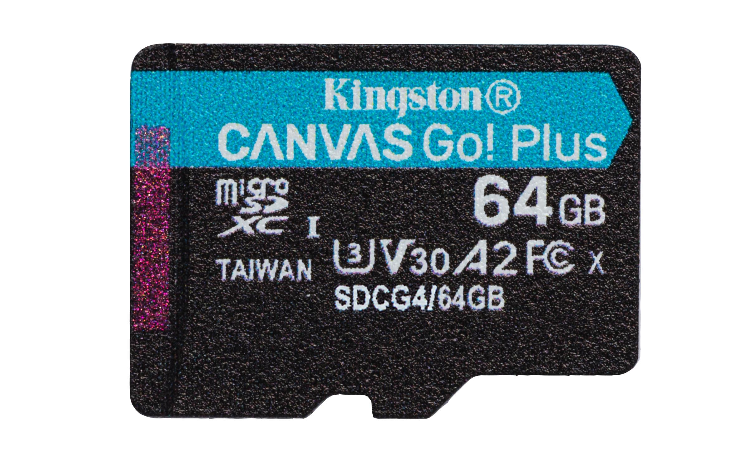 Kingston Technology Canvas Go! Plus 64 GB MicroSD UHS-I Клас 10