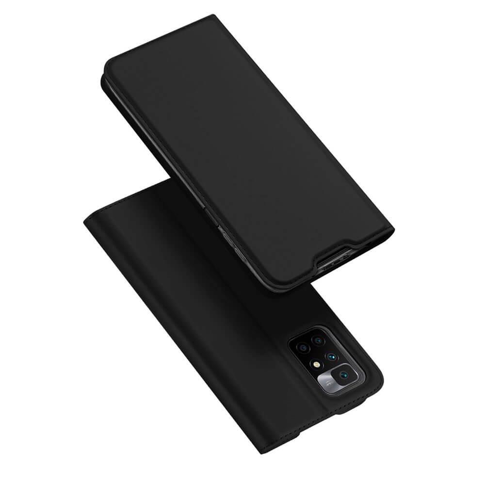 Кожен калъф с поставка и отделение за кр. карти за Xiaomi Redmi 10 - Dux Ducis Skin Pro Case (черен) | JAR Computers Кожен калъф с поставка и отделение за кр. карти за Xiaomi Redmi 10 - Dux Ducis Skin Pro Case (черен)