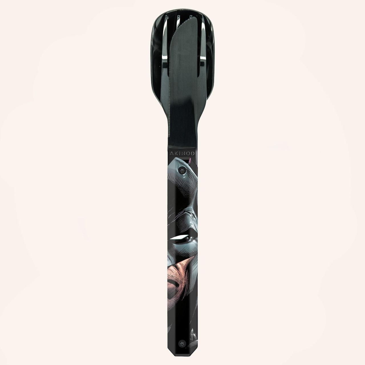 Комплект за хранене Akinod Straight Cutlery 12H34, Batman | JAR Computers Комплект за хранене Akinod Straight Cutlery 12H34, Batman