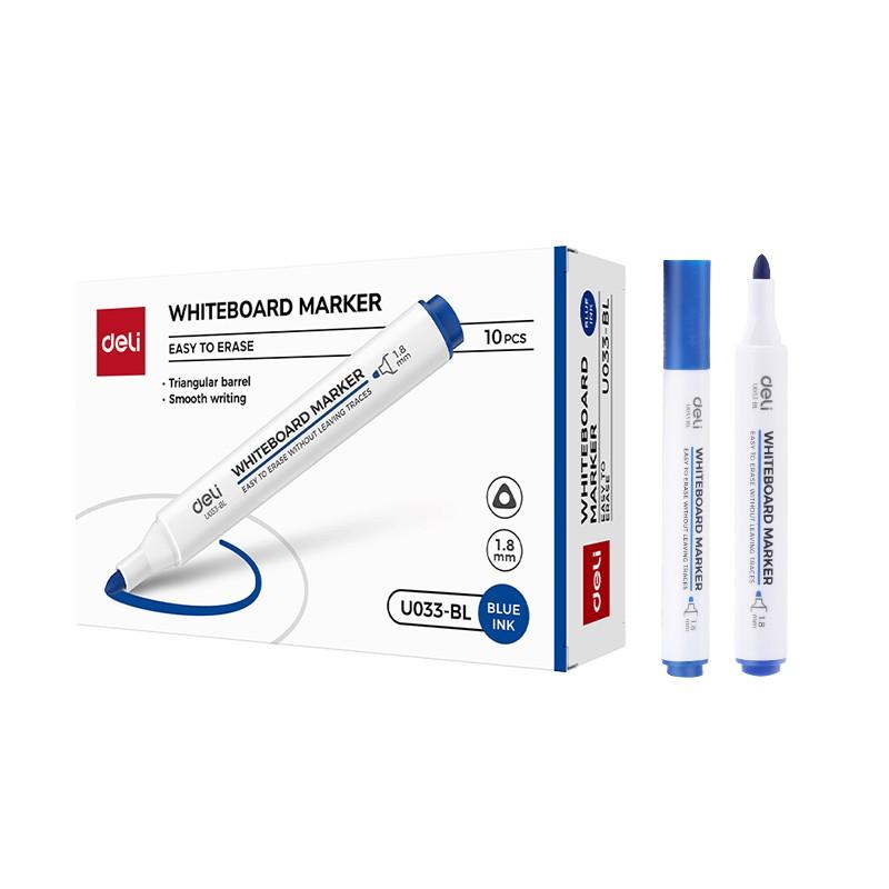Маркер за бяла дъска Deli EU033-BL, объл връх 1.8 мм, син | JAR Computers Маркер за бяла дъска Deli EU033-BL, объл връх 1.8 мм, син
