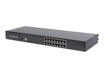 Мрежов суич DIGITUS Professional DS-72217 - KVM switch - 16 ports - rack-mountable