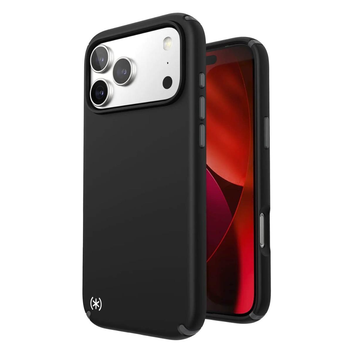 Удароустойчив хибриден кейс с Magsafe за iPhone 17 Pro Max - Speck Presidio 2 Pro MagSafe Case (черен-сив) | JAR Computers Удароустойчив хибриден кейс с Magsafe за iPhone 17 Pro Max - Speck Presidio 2 Pro MagSafe Case (черен-сив)