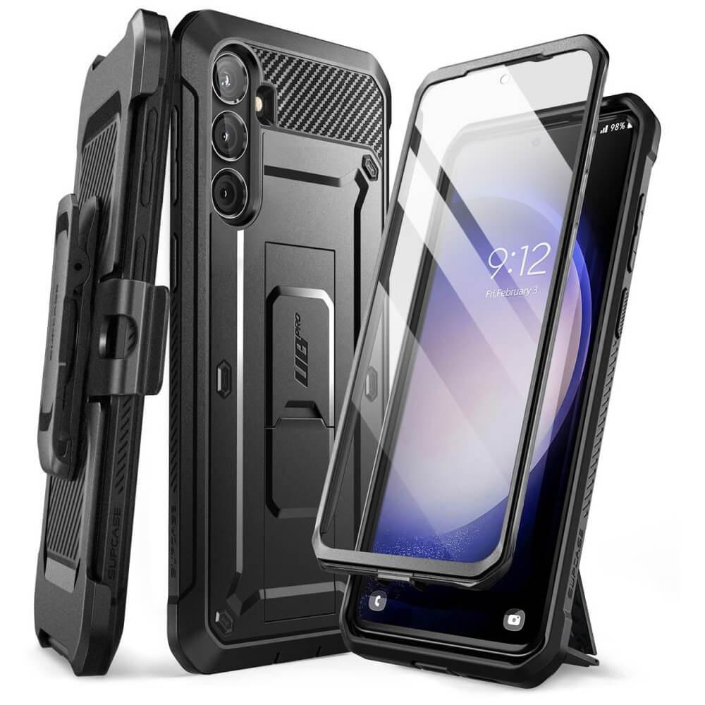 Удароустойчив хибриден кейс с вграден протектор за дисплея за Samsung Galaxy S23 FE - i-Blason SUPCASE Unicorn Beetle Pro Case (черен) | JAR Computers Удароустойчив хибриден кейс с вграден протектор за дисплея за Samsung Galaxy S23 FE - i-Blason SUPCASE Unicorn Beetle Pro Case (черен)