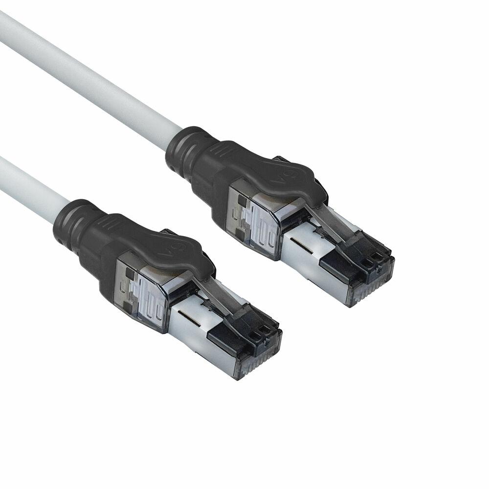 ACT FB4051 мрежов кабел Черен, Сив 1,5 м Cat6a S/FTP (S-STP)