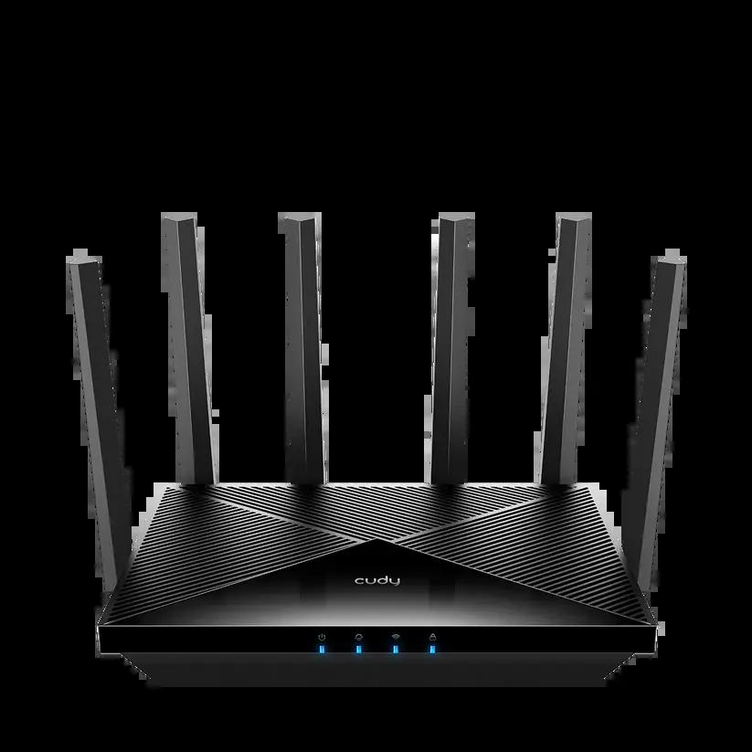 Безжичен рутер Cudy BE11000 Tri Band Wi-Fi 7, 4x2.5Gbps порт, 6x5dBi антени
