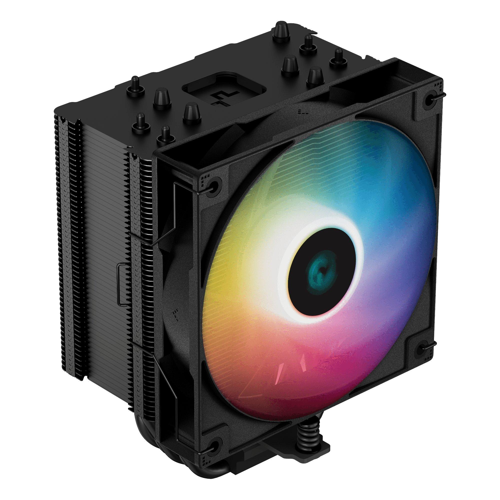 DeepCool Охладител CPU Cooler AG500 BK Addressable RGB LGA1700/AM5 - R-AG500-BKANMN-G-1 | JAR Computers DeepCool Охладител CPU Cooler AG500 BK Addressable RGB LGA1700/AM5 - R-AG500-BKANMN-G-1