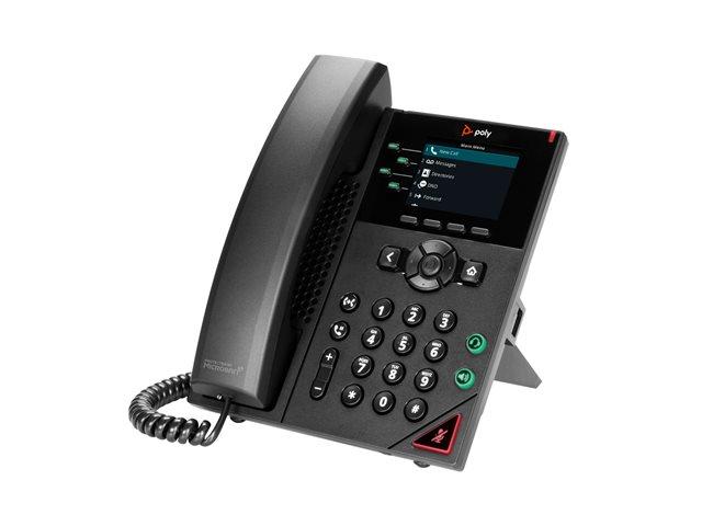 HP Poly VVX 250 4-Line IP Phone and PoE-enabled-WW
