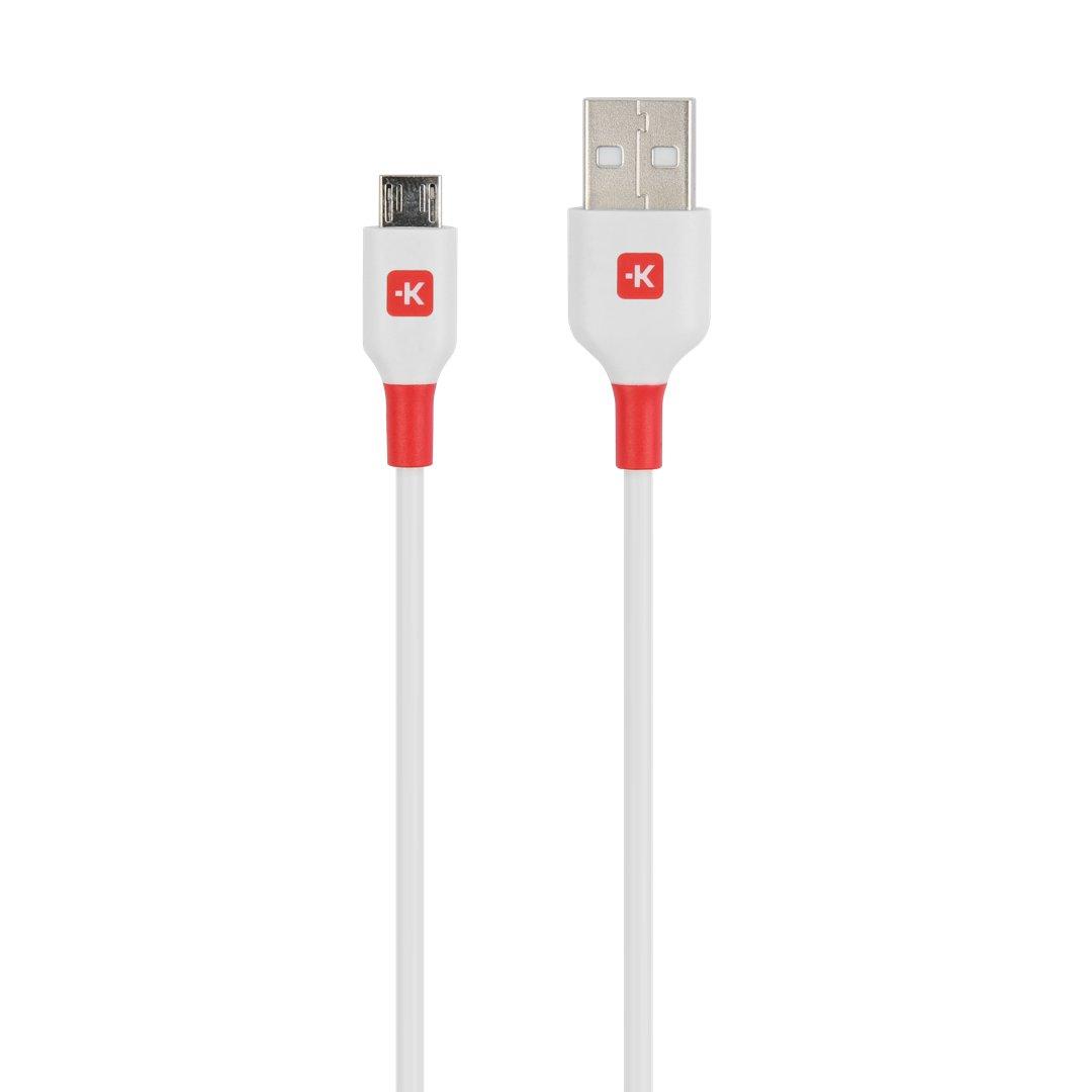 Кабел Skross, micro-USB - USB-A 2.0 мъжко, 1.2м, Бял | JAR Computers Кабел Skross, micro-USB - USB-A 2.0 мъжко, 1.2м, Бял