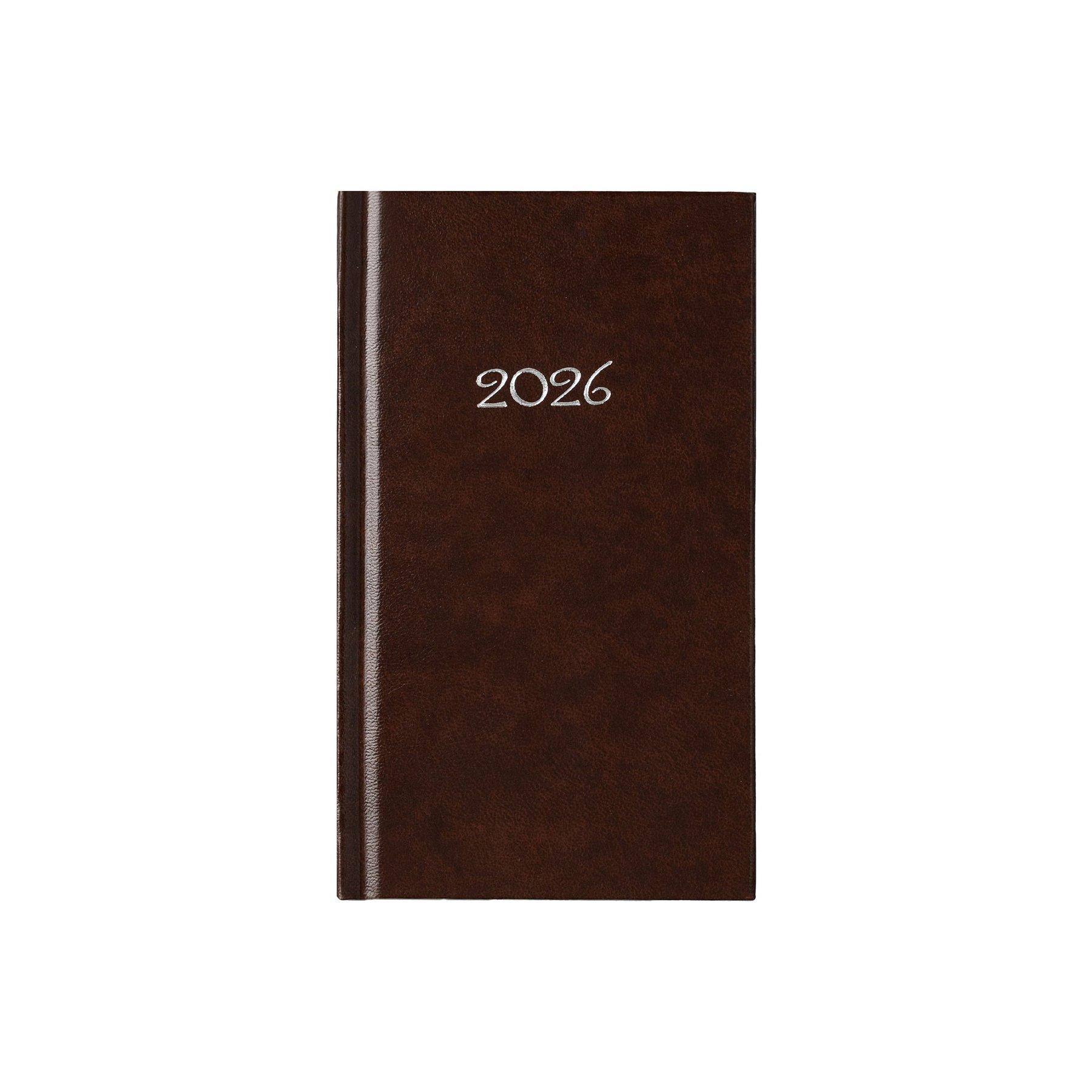 Календар-бележник Слим, седмичник, 9 x 16 cm, кафяв | JAR Computers Календар-бележник Слим, седмичник, 9 x 16 cm, кафяв