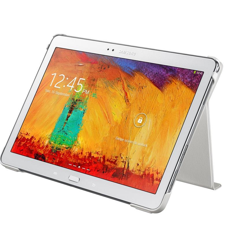 Кожен калъф и поставка за Samsung Galaxy Note 10.1 (модел 2014) - Samsung Book Cover Case BP600 (бял) | JAR Computers Кожен калъф и поставка за Samsung Galaxy Note 10.1 (модел 2014) - Samsung Book Cover Case BP600 (бял)