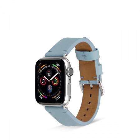 Кожена (естествена кожа) каишка за Apple Watch 38мм, 40мм, 41мм - Artwizz WatchBand Leather (светлосин) | JAR Computers Кожена (естествена кожа) каишка за Apple Watch 38мм, 40мм, 41мм - Artwizz WatchBand Leather (светлосин)