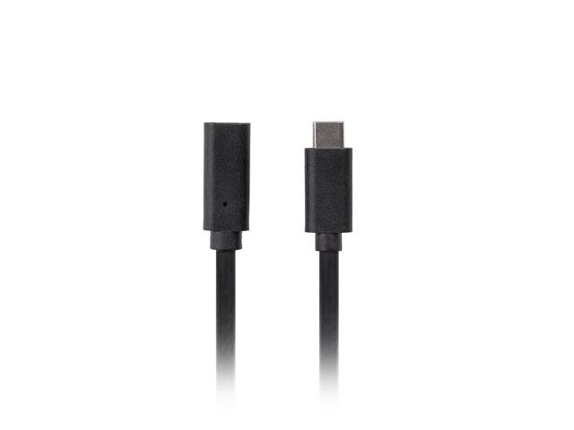 Lanberg USB-C M/F 3.1 cable 1.5m, Black | JAR Computers Lanberg USB-C M/F 3.1 cable 1.5m, Black