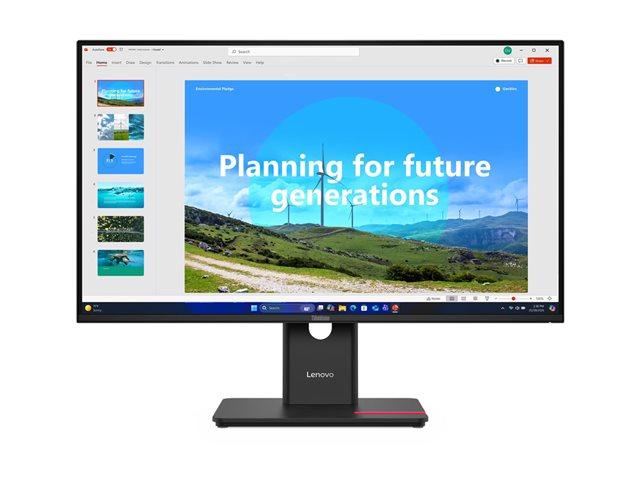 LENOVO ThinkVision T27D-40 27inch FHD 1920x1080 IPS 16:9 120Hz 300cd/m2 USB HUB 1xHDMI 2xDP Eclipse Black 3Y