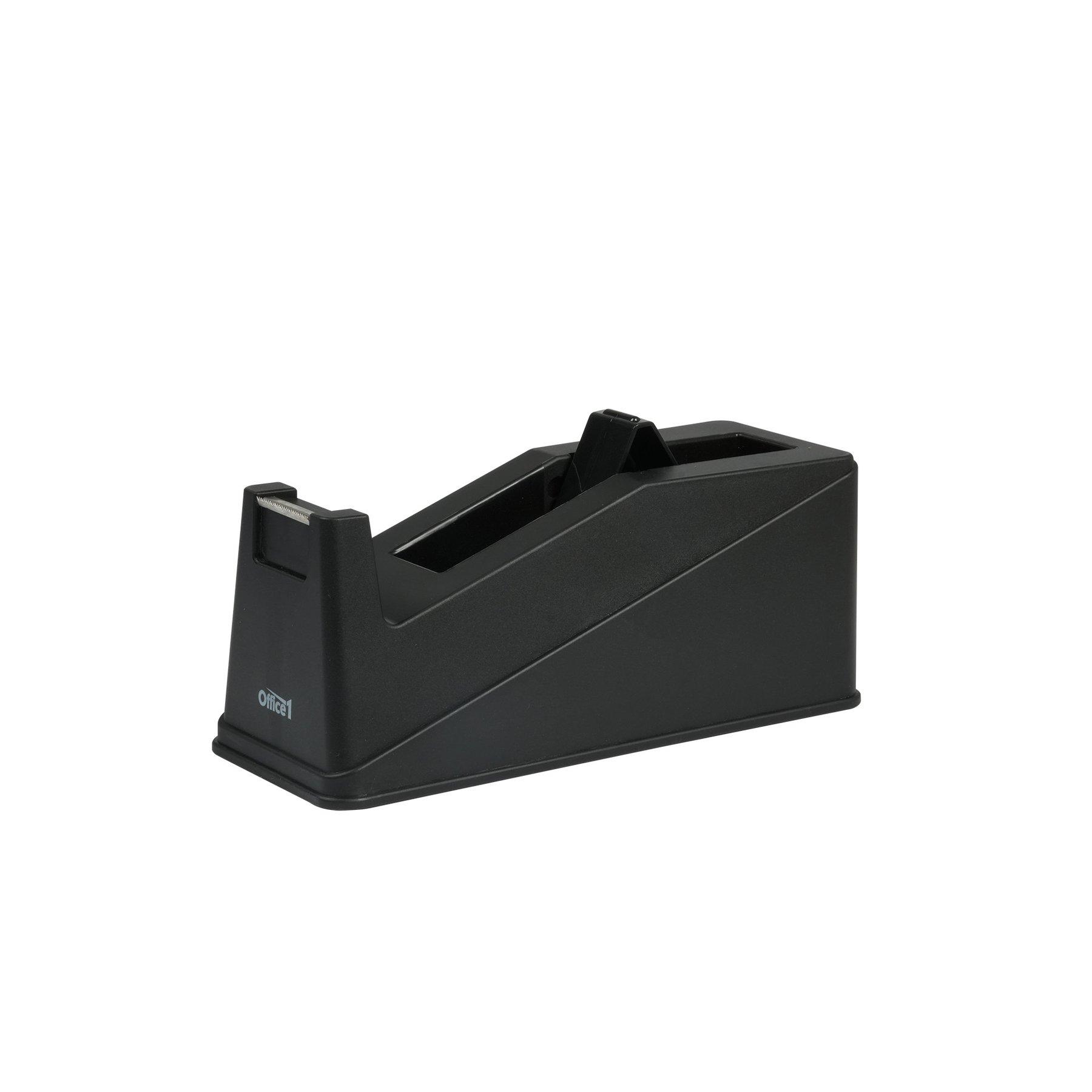Office 1 Диспенсър за тиксо D25, 19 mm/33 m, черен | JAR Computers Office 1 Диспенсър за тиксо D25, 19 mm/33 m, черен