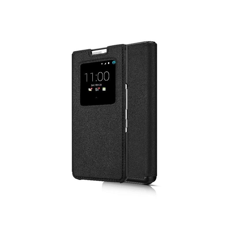 Оригинален флип кожен кейс за Blackberry KeyOne - Blackberry Leather Smart Flip Case FCB100-3AALWE1 (черен) | JAR Computers Оригинален флип кожен кейс за Blackberry KeyOne - Blackberry Leather Smart Flip Case FCB100-3AALWE1 (черен)