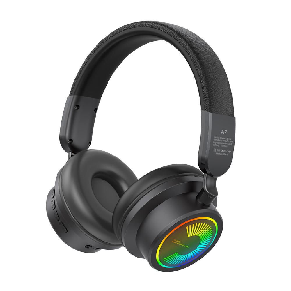 PC слушалки безжични Kisonli A7, black | JAR Computers PC слушалки безжични Kisonli A7, black