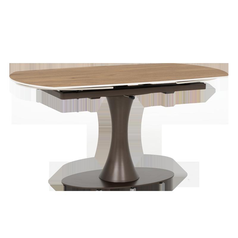 Разтегателна трапезна маса CARLOS - тъмен орех